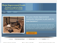 Tablet Screenshot of homeimprovementleadshq.com